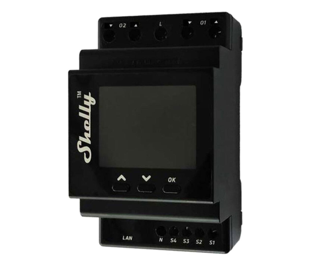 Shelly Podwójny sterownik na szynę DIN Pro Dual Cover WiFi - 1268786 - zdjęcie